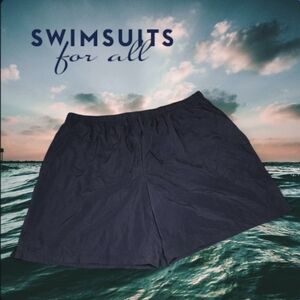 Swimsuits For All Swim Shorts Women Plus Size Nylon Board Shorts Black 30/32 NEW